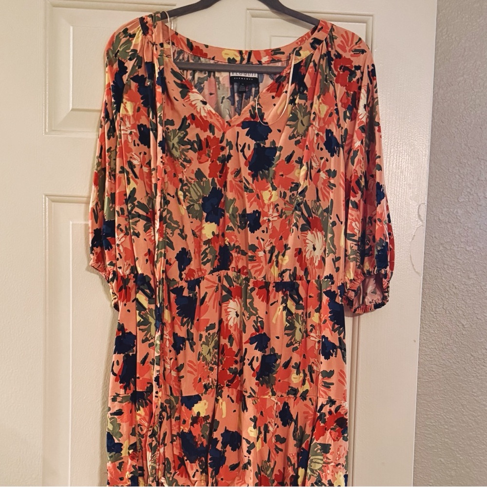 Eloquii Vibrant Floral Maxi Dress